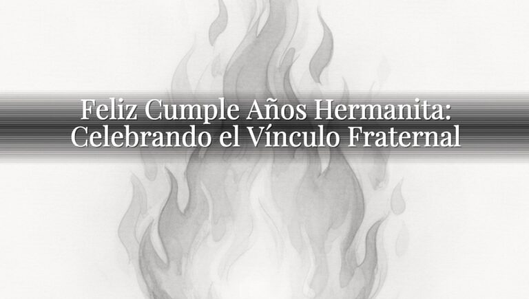 Feliz Cumple Años Hermanita: Celebrando el Vínculo Fraternal