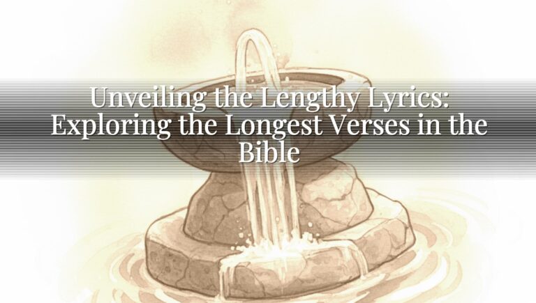 Unveiling the Lengthy Lyrics: Exploring the Longest Verses in the Bible