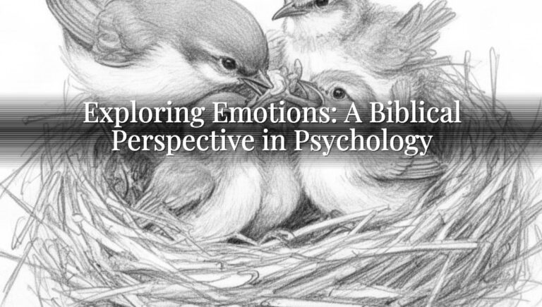 Exploring Emotions: A Biblical Perspective in Psychology