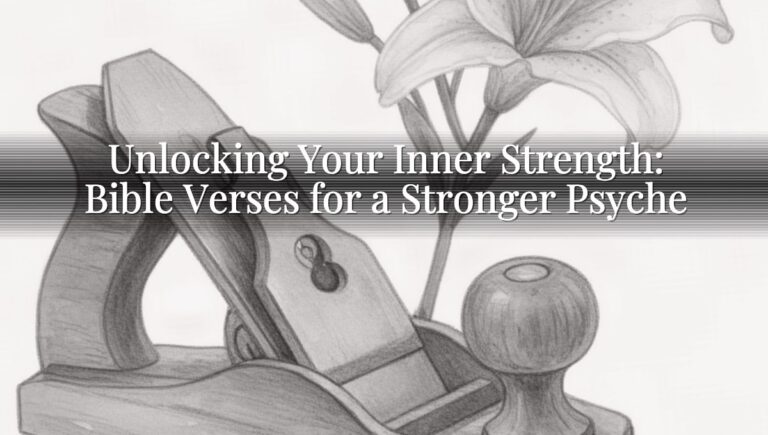 Unlocking Your Inner Strength: Bible Verses for a Stronger Psyche