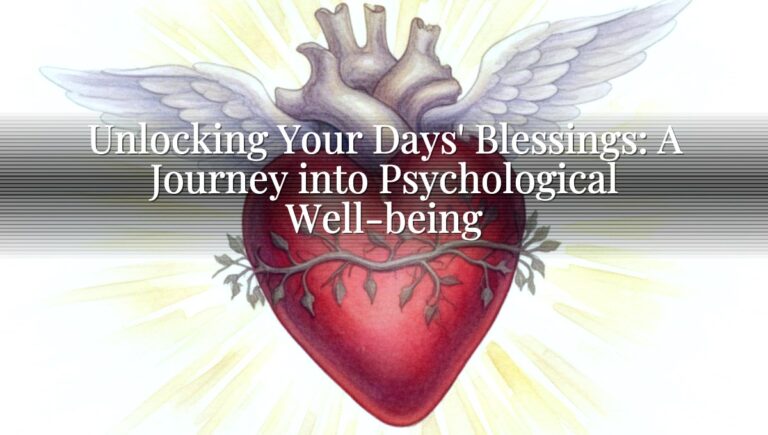 Unlocking Your Days' Blessings: A Journey into Psychological Well-being