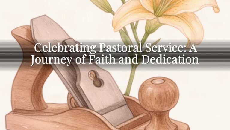 Celebrating Pastoral Service: A Journey of Faith and Dedication