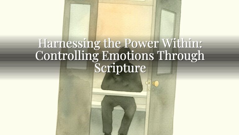 Harnessing the Power Within: Controlling Emotions Through Scripture