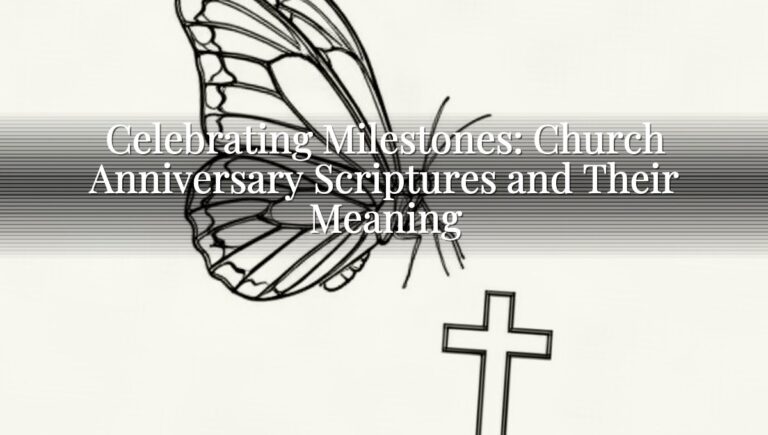 Celebrating Milestones: Church Anniversary Scriptures and Their Meaning