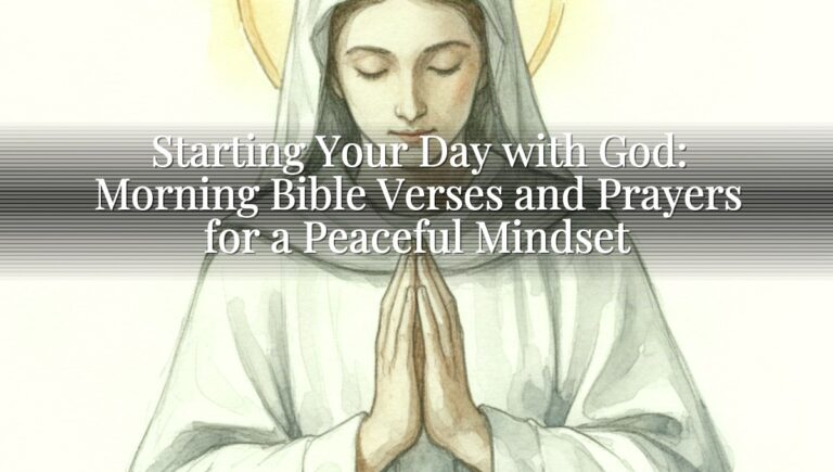 Starting Your Day with God: Morning Bible Verses and Prayers for a Peaceful Mindset