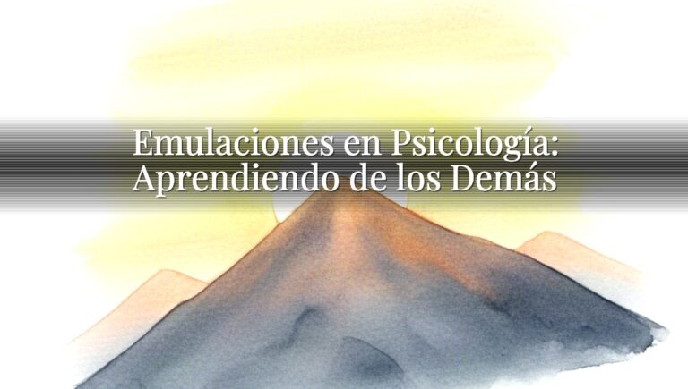 Emulaciones en Psicología: Aprendiendo de los Demás