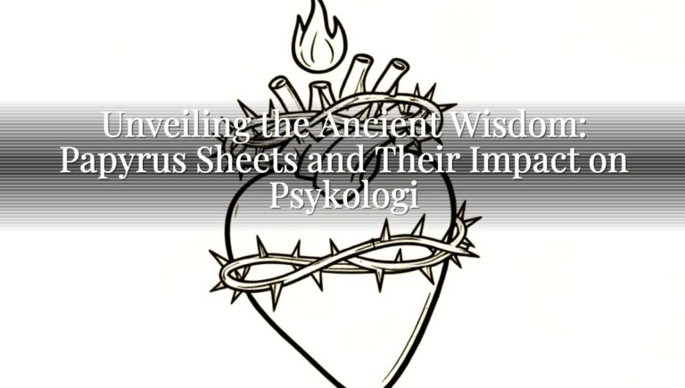 Unveiling the Ancient Wisdom: Papyrus Sheets and Their Impact on Psykologi