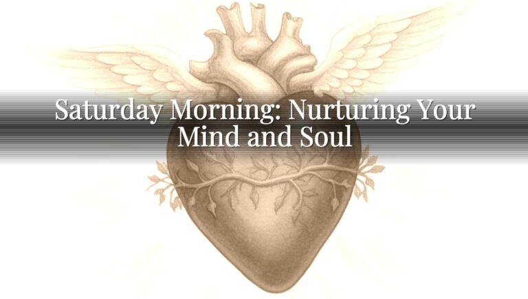 Saturday Morning: Nurturing Your Mind and Soul