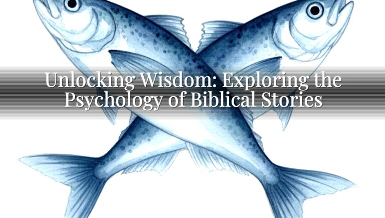 Unlocking Wisdom: Exploring the Psychology of Biblical Stories