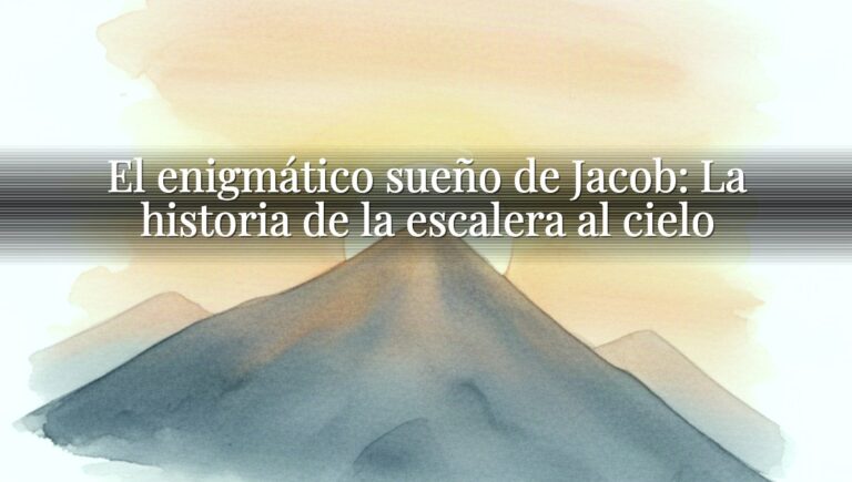 El enigmático sueño de Jacob: La historia de la escalera al cielo