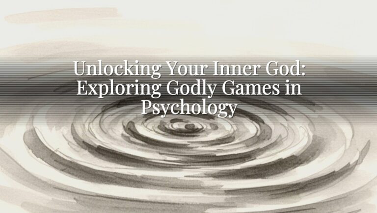 Unlocking Your Inner God: Exploring Godly Games in Psychology