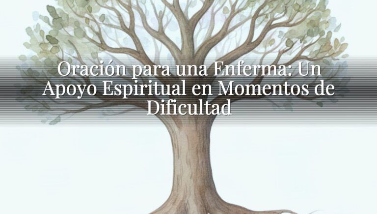 Oración para una Enferma: Un Apoyo Espiritual en Momentos de Dificultad