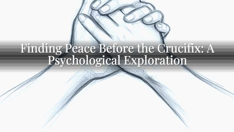 Finding Peace Before the Crucifix: A Psychological Exploration