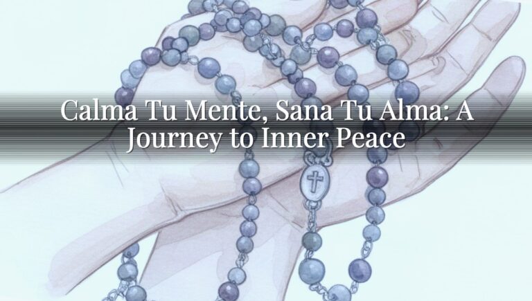 Calma Tu Mente, Sana Tu Alma: A Journey to Inner Peace