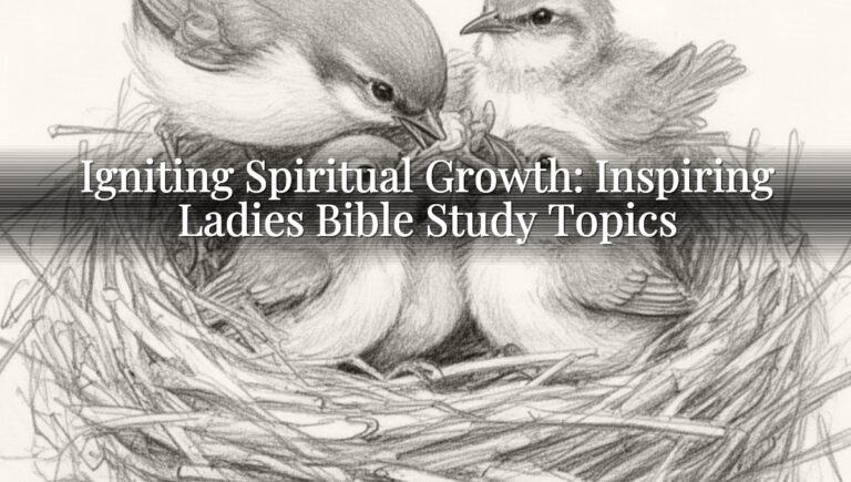 Igniting Spiritual Growth: Inspiring Ladies Bible Study Topics