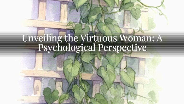 Unveiling the Virtuous Woman: A Psychological Perspective