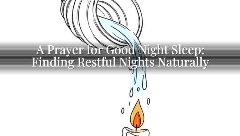 A Prayer for Good Night Sleep: Finding Restful Nights Naturally