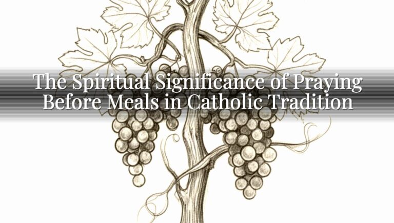 The Spiritual Significance of Praying Before Meals in Catholic Tradition