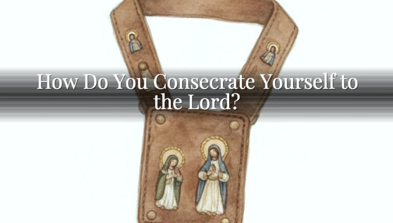 How Do You Consecrate Yourself to the Lord?