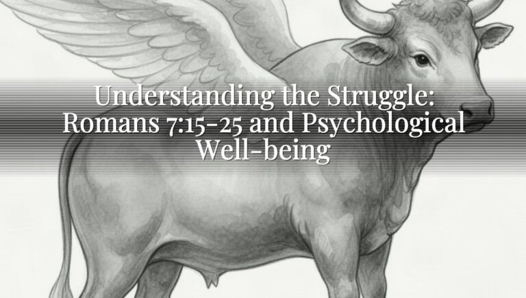 Understanding the Struggle: Romans 7:15-25 and Psychological Well-being