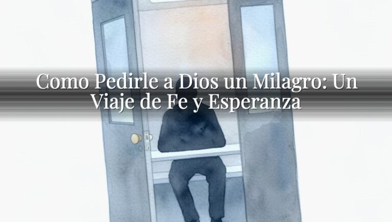 Como Pedirle a Dios un Milagro: Un Viaje de Fe y Esperanza