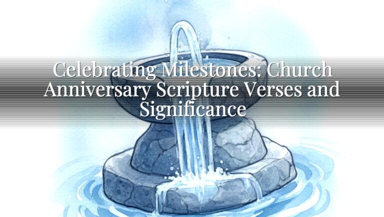Celebrating Milestones: Church Anniversary Scripture Verses and Significance