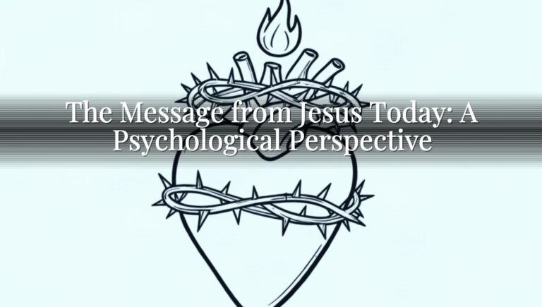 The Message from Jesus Today: A Psychological Perspective
