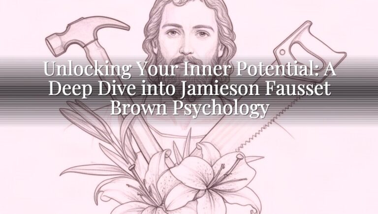Unlocking Your Inner Potential: A Deep Dive into Jamieson Fausset Brown Psychology