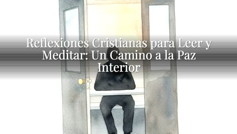 Reflexiones Cristianas para Leer y Meditar: Un Camino a la Paz Interior