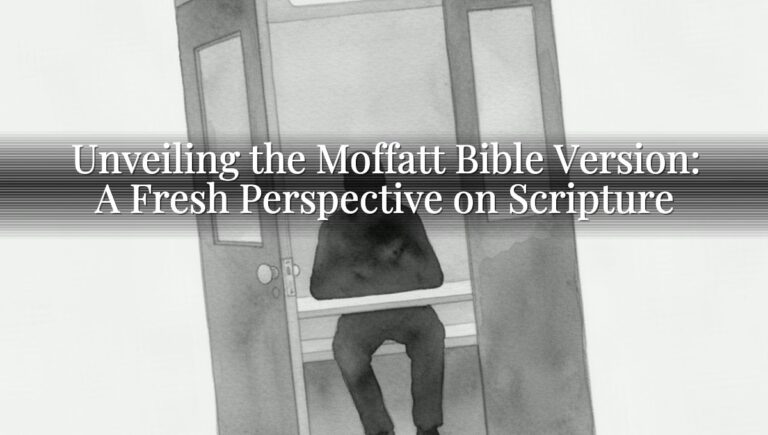 Unveiling the Moffatt Bible Version: A Fresh Perspective on Scripture