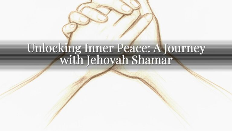 Unlocking Inner Peace: A Journey with Jehovah Shamar