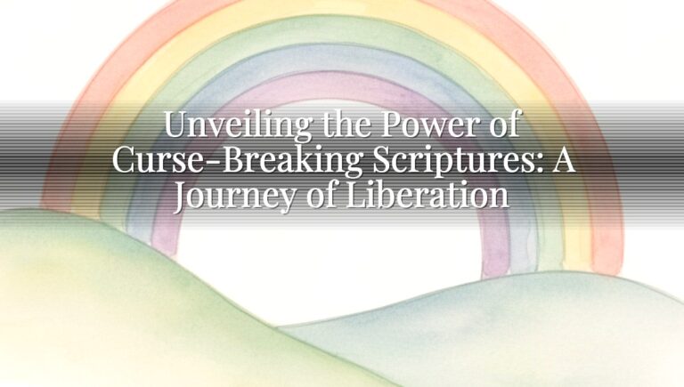 Unveiling the Power of Curse-Breaking Scriptures: A Journey of Liberation