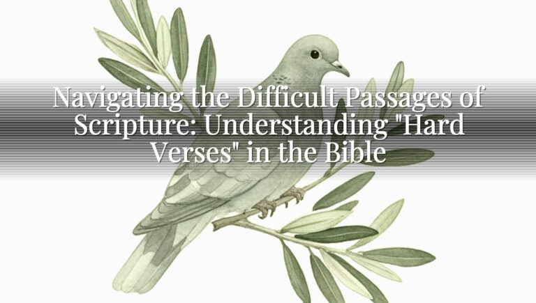 Navigating the Difficult Passages of Scripture: Understanding "Hard Verses" in the Bible