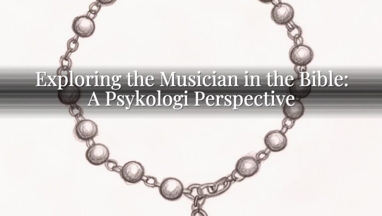 Exploring the Musician in the Bible: A Psykologi Perspective