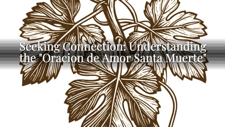 Seeking Connection: Understanding the "Oracion de Amor Santa Muerte"