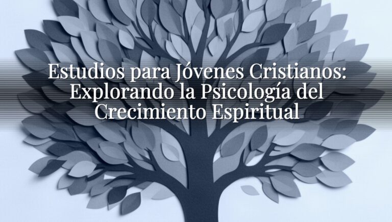Estudios para Jóvenes Cristianos: Explorando la Psicología del Crecimiento Espiritual