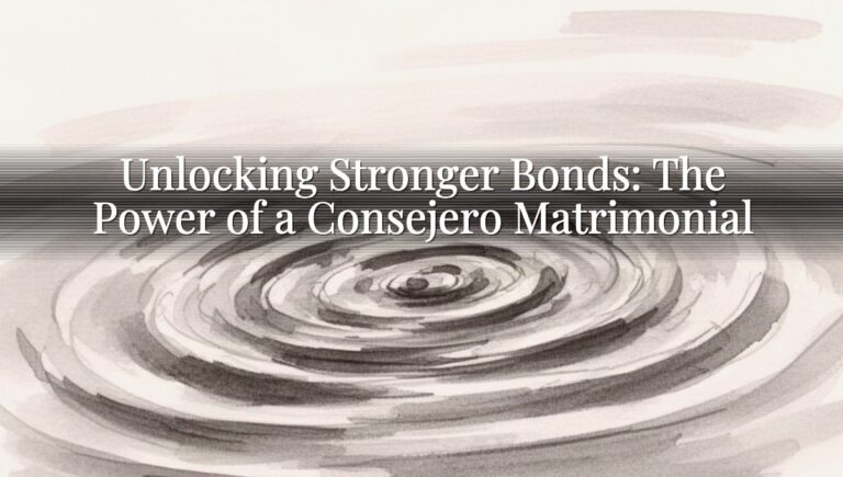 Unlocking Stronger Bonds: The Power of a Consejero Matrimonial