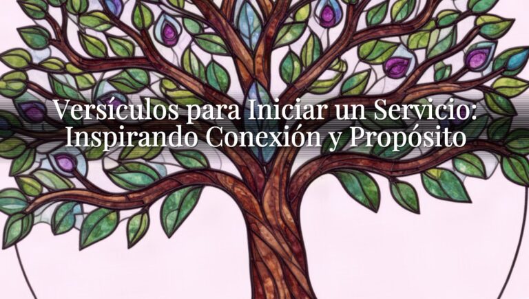Versículos para Iniciar un Servicio: Inspirando Conexión y Propósito