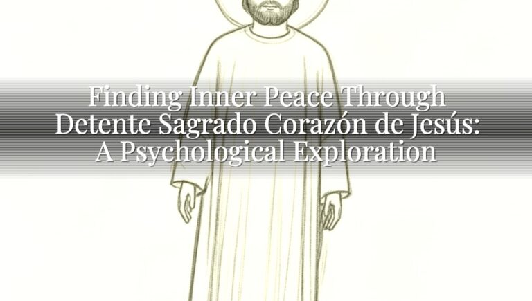 Finding Inner Peace Through Detente Sagrado Corazón de Jesús: A Psychological Exploration