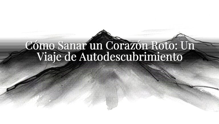Cómo Sanar un Corazón Roto: Un Viaje de Autodescubrimiento