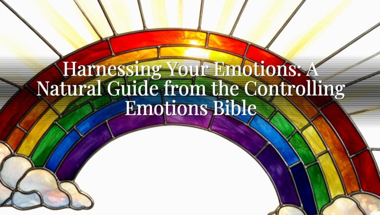 Harnessing Your Emotions: A Natural Guide from the Controlling Emotions Bible