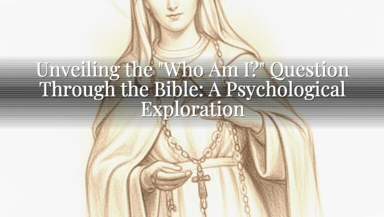 Unveiling the "Who Am I?" Question Through the Bible: A Psychological Exploration