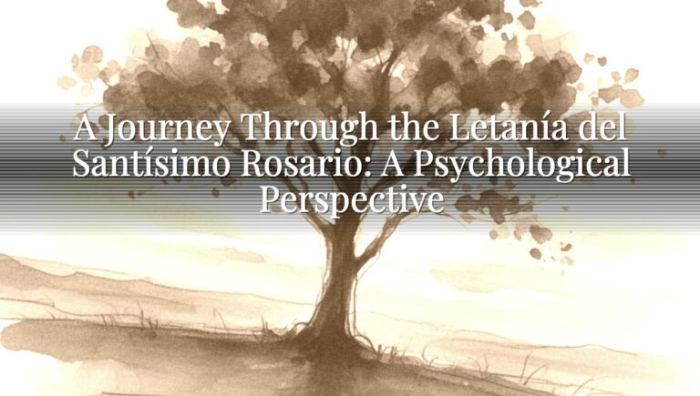 A Journey Through the Letanía del Santísimo Rosario: A Psychological Perspective