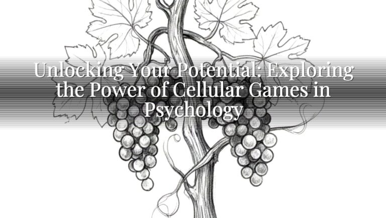 Unlocking Your Potential: Exploring the Power of Cellular Games in Psychology