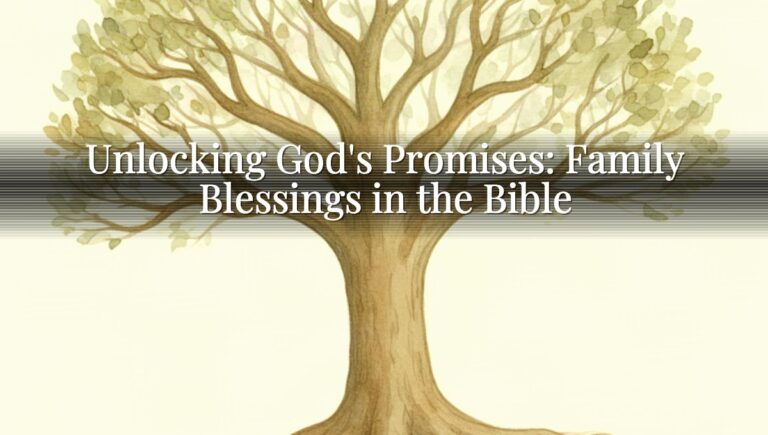 Unlocking God's Promises: Family Blessings in the Bible