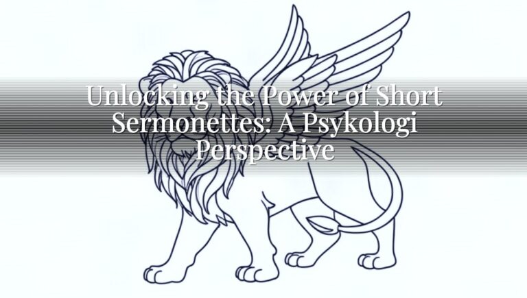Unlocking the Power of Short Sermonettes: A Psykologi Perspective