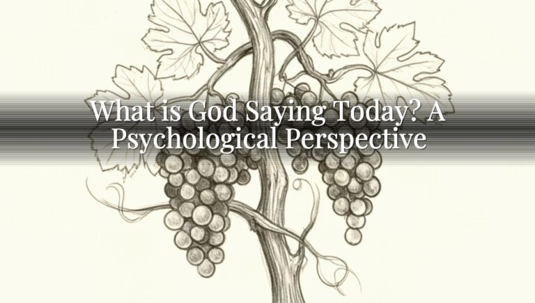 What is God Saying Today? A Psychological Perspective