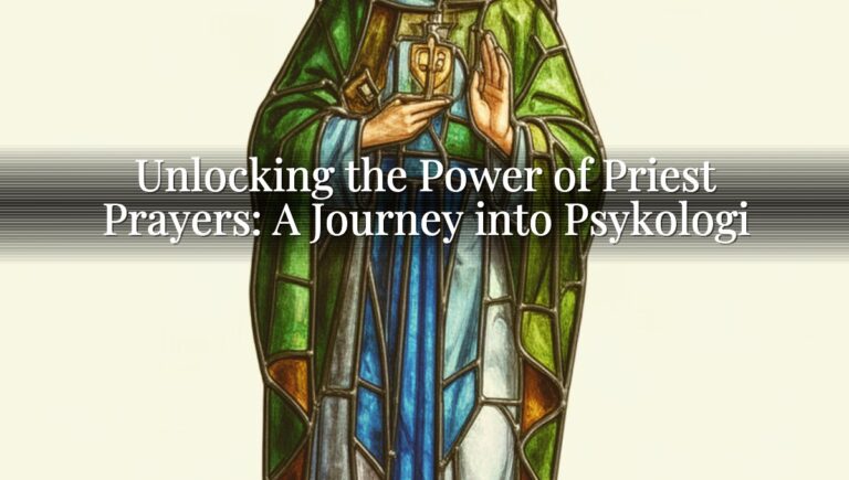 Unlocking the Power of Priest Prayers: A Journey into Psykologi