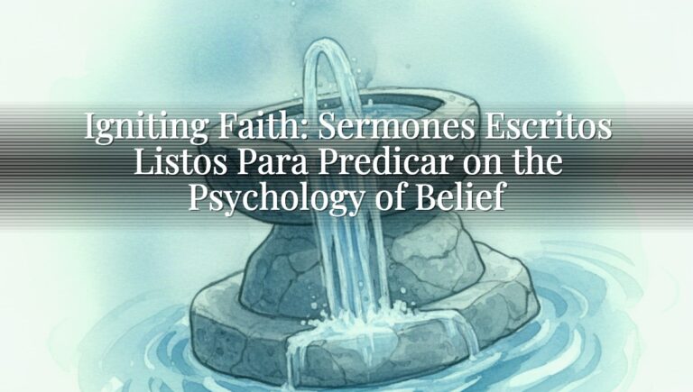 Igniting Faith: Sermones Escritos Listos Para Predicar on the Psychology of Belief