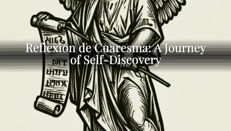 Reflexión de Cuaresma: A Journey of Self-Discovery